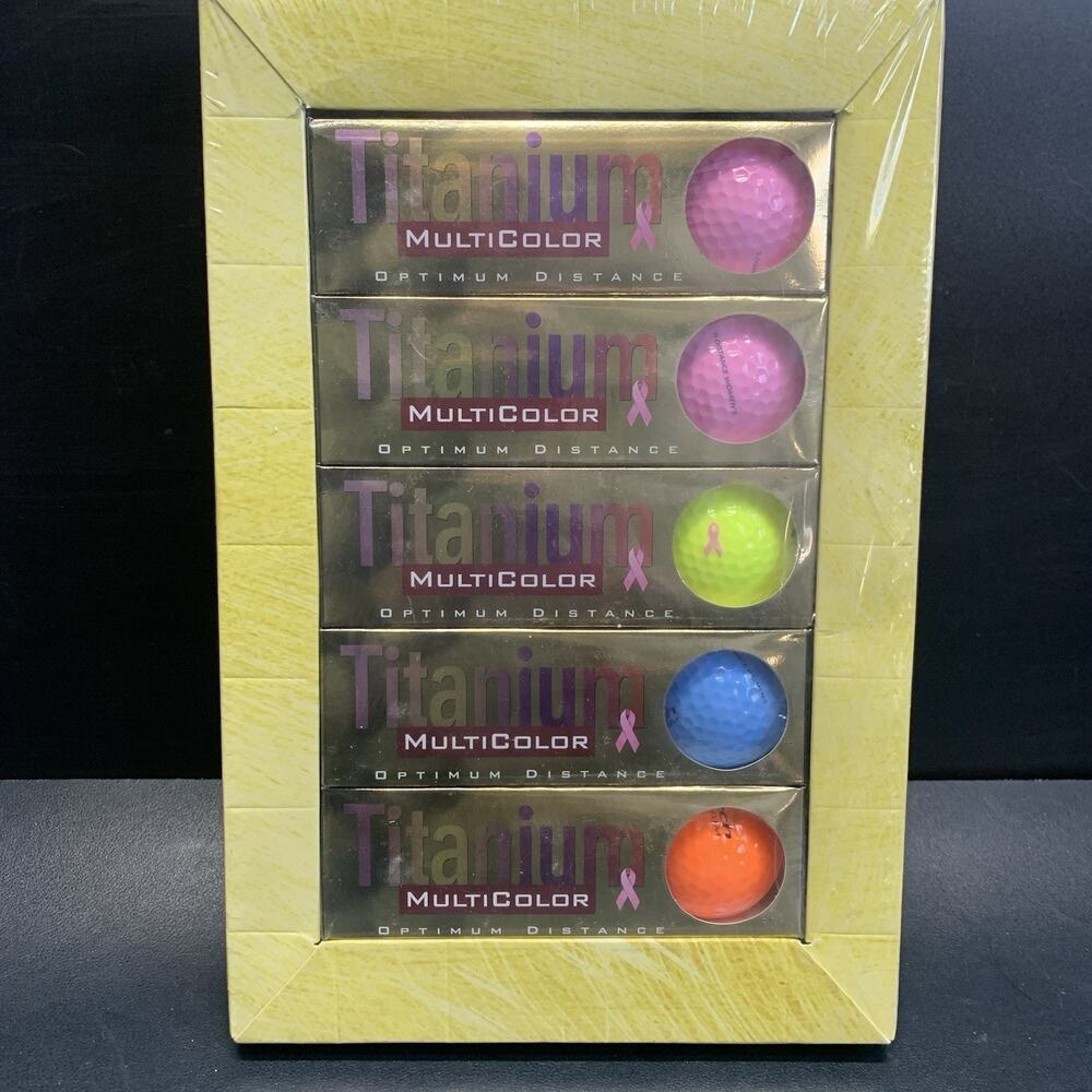 Titech MultiColor Titanium Optimum Distance Golf Balls For Women 15 Sealed